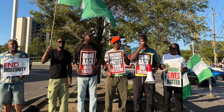 Canada Protesters Demand Release of Abducted Schoolchildren, Call for Tinubu’s Resignation