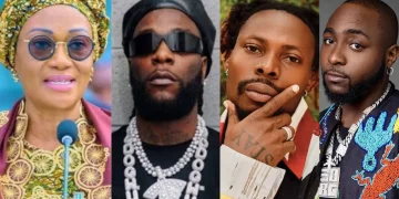 Oluremi Tinubu urges Davido, Burna Boy, Asake to invest in helping poor Nigerians