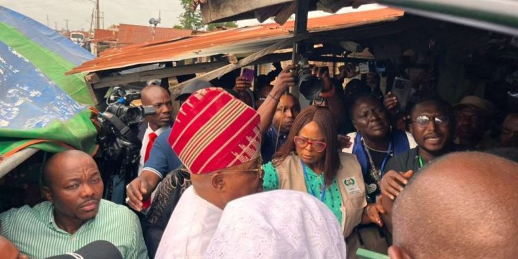 Osun Poll: Governor Adeleke Votes at His Ward