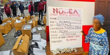 NDLEA arrests 101-year-old great-grandma for selling hard drugs in Ogun