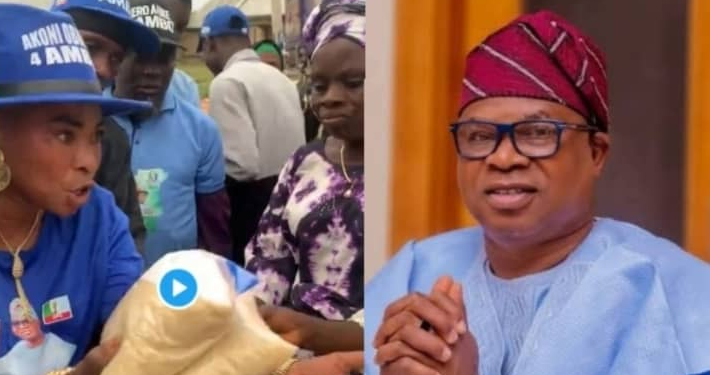Osun APC Mobiliser Shares Rice, Rains Curse on Voters Who Reject Oyebamiji