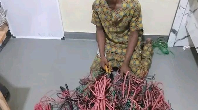 Police Arrest 21-Year-Old With ₦2.69m Vandalised Cables in Ogbomoso