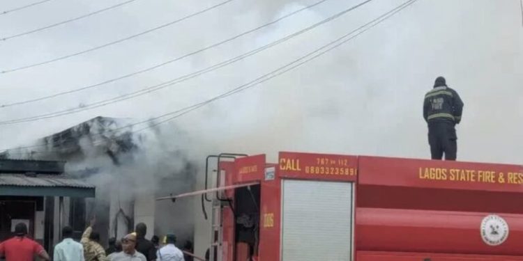 Fire Destroys Customs Western Marine Command Office in Lagos