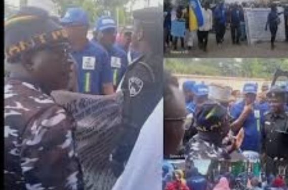 Retired Police Officers, Wives and Children Storm National Assembly, Demand Exit From Pension Scheme